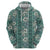 Hawaii Vintage Green Hibiscus Tapa Pattern Hoodie