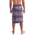 Hawaii Vintage Violet Hibiscus Tapa Pattern Lavalava