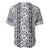 Hawaii Vintage Gray Hibiscus Tapa Pattern Baseball Jersey