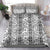 Hawaii Vintage Gray Hibiscus Tapa Pattern Bedding Set