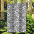 Hawaii Vintage Gray Hibiscus Tapa Pattern Garden Flag