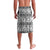 Hawaii Vintage Gray Hibiscus Tapa Pattern Lavalava