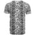 Hawaii Vintage Gray Hibiscus Tapa Pattern T Shirt