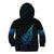 Aotearoa New Zealand Kid Hoodie Koru Fern Blue Gradient