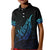 Aotearoa New Zealand Kid Polo Shirt Koru Fern Blue Gradient