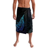 Aotearoa New Zealand Lavalava Koru Fern Blue Gradient LT05 Blue - Polynesian Pride