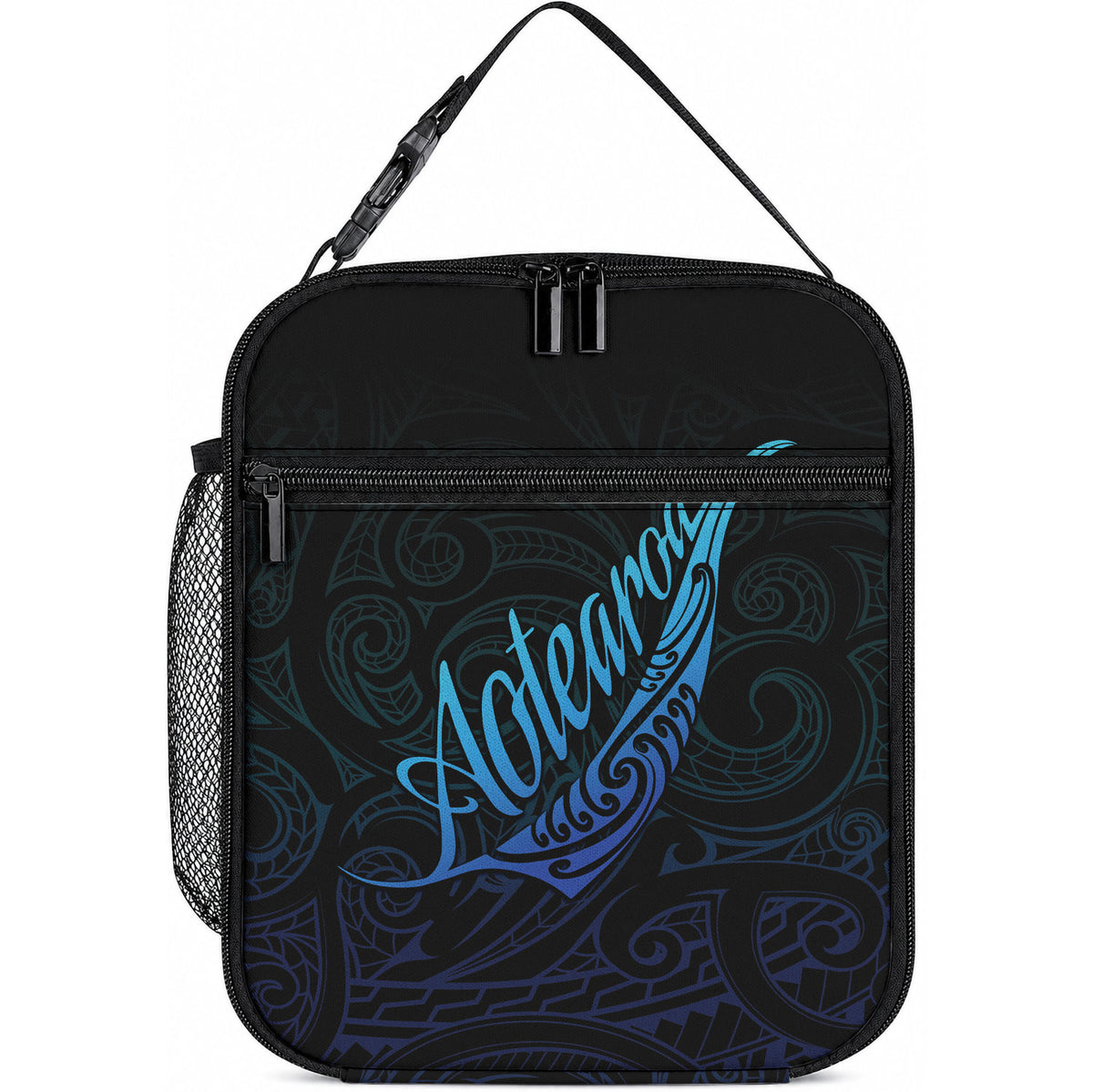 Aotearoa New Zealand Lunch Bag Koru Fern Blue Gradient LT05 10.2 × 8.3 × 4.3 inch Blue - Polynesian Pride