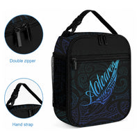 Aotearoa New Zealand Lunch Bag Koru Fern Blue Gradient LT05 - Polynesian Pride