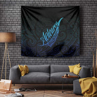 Aotearoa New Zealand Tapestry Koru Fern Blue Gradient LT05 - Polynesian Pride