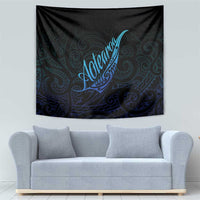 Aotearoa New Zealand Tapestry Koru Fern Blue Gradient LT05 - Polynesian Pride