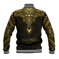 Personalized Polynesia Baseball Jacket With Christian Cross LT05 - Polynesian Pride