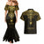 Personalized Polynesia Couples Matching Mermaid Dress and Hawaiian Shirt With Christian Cross LT05 - Polynesian Pride