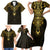 Personalized Polynesia Family Matching Short Sleeve Bodycon Dress and Hawaiian Shirt With Christian Cross LT05 - Polynesian Pride