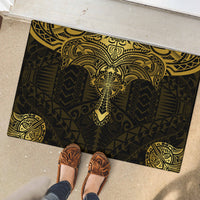 Polynesia Rubber Doormat With Christian Cross LT05 - Polynesian Pride