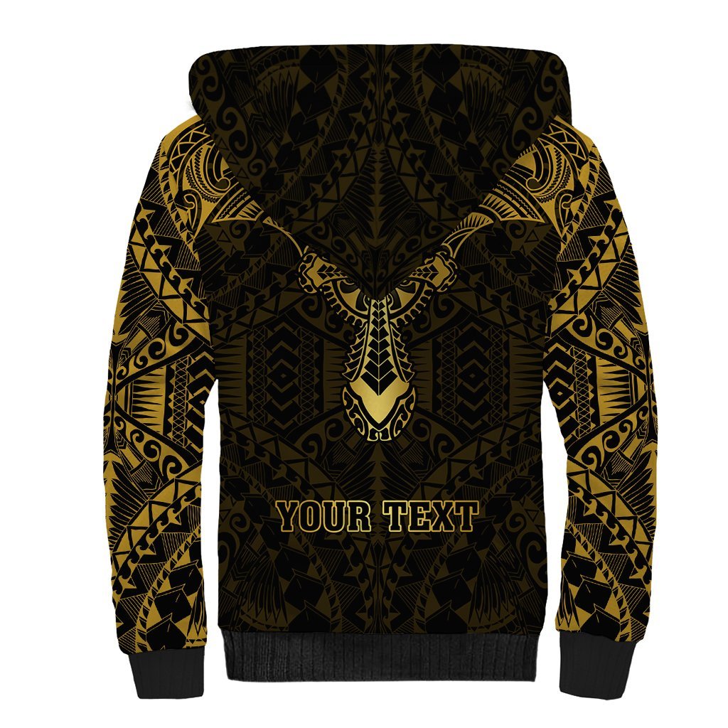 Personalized Polynesia Sherpa Hoodie With Christian Cross LT05 - Polynesian Pride
