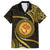 Polynesia Family Matching Long Sleeve Bodycon Dress and Hawaiian Shirt With Hindu Om Symbol LT05 Dad's Shirt - Short Sleeve Gold - Polynesian Pride