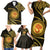 Polynesia Family Matching Short Sleeve Bodycon Dress and Hawaiian Shirt With Hindu Om Symbol LT05 - Polynesian Pride