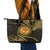 Polynesia Leather Tote Bag With Hindu Om Symbol LT05 - Polynesian Pride