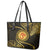 Polynesia Leather Tote Bag With Hindu Om Symbol LT05 - Polynesian Pride