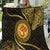 Polynesia Quilt With Hindu Om Symbol LT05 Gold - Polynesian Pride