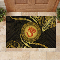 Polynesia Rubber Doormat With Hindu Om Symbol LT05 - Polynesian Pride
