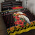 Papua New Guinea Christmas Quilt Bed Set Bird Of Paradise Hamamas Krismas