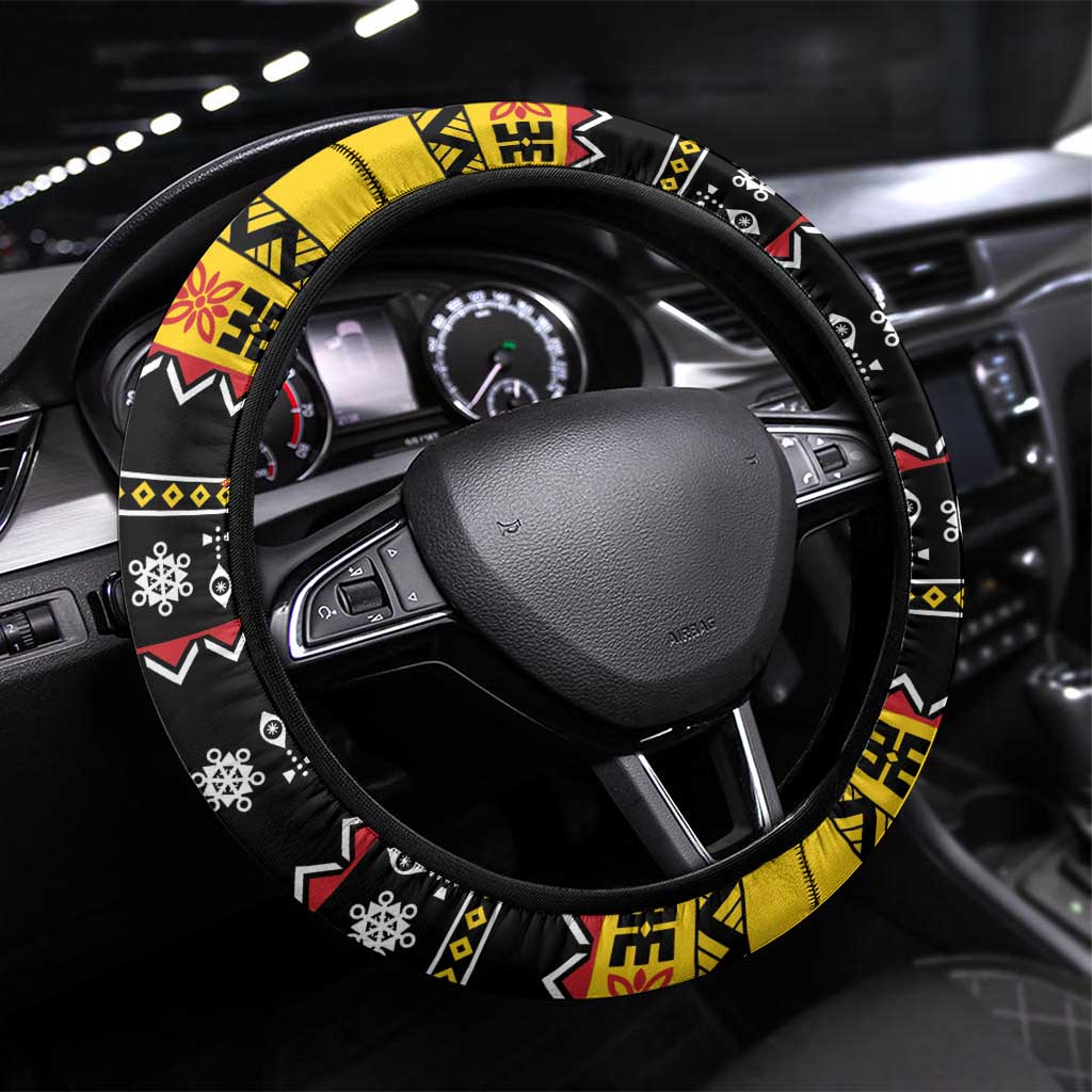 Papua New Guinea Christmas Steering Wheel Cover Bird Of Paradise Hamamas Krismas