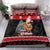 New Zealand Christmas Bedding Set Funny Santa Riding Kiwi Meri Kirihimete