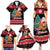 New Zealand Christmas Family Matching Summer Maxi Dress and Hawaiian Shirt Funny Santa Riding Kiwi Meri Kirihimete