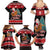 New Zealand Christmas Family Matching Summer Maxi Dress and Hawaiian Shirt Funny Santa Riding Kiwi Meri Kirihimete