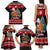 New Zealand Christmas Family Matching Tank Maxi Dress and Hawaiian Shirt Funny Santa Riding Kiwi Meri Kirihimete