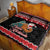 New Zealand Christmas Quilt Bed Set Funny Santa Riding Kiwi Meri Kirihimete