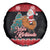 New Zealand Christmas Spare Tire Cover Funny Santa Riding Kiwi Meri Kirihimete