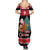 New Zealand Christmas Summer Maxi Dress Funny Santa Riding Kiwi Meri Kirihimete