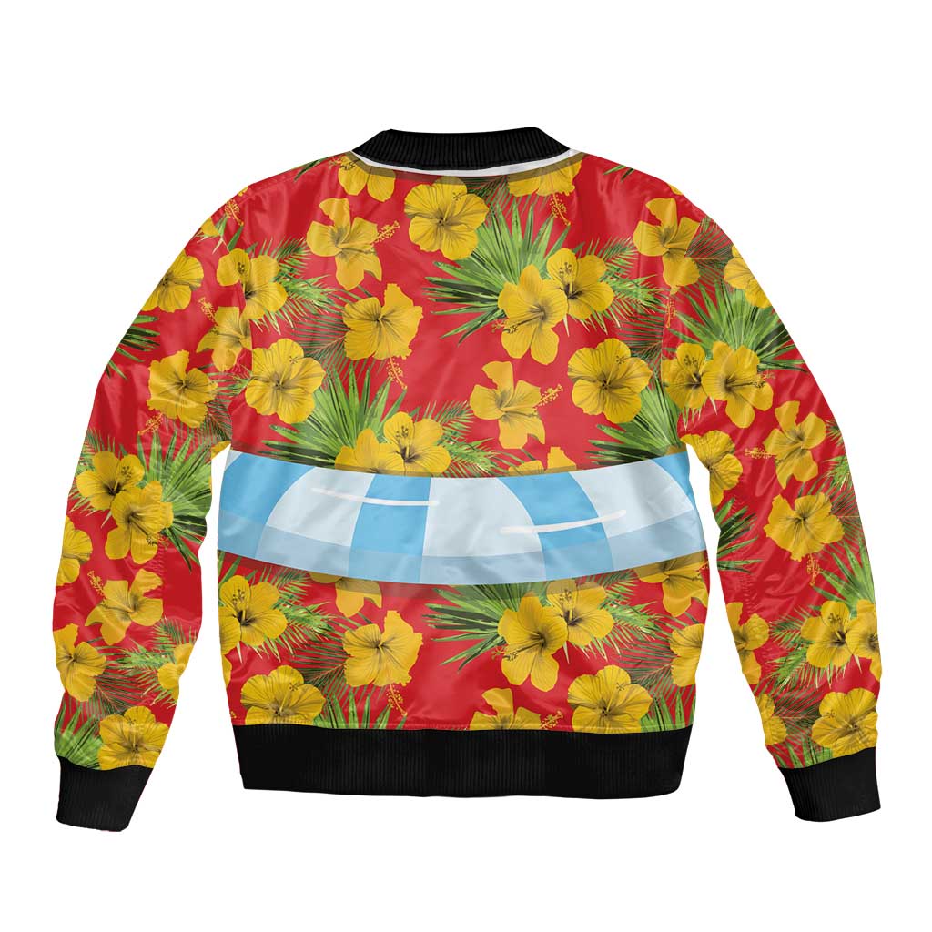 Polynesia Santa Claus Costume Bomber Jacket Tropical Vibe LT05 - Polynesian Pride