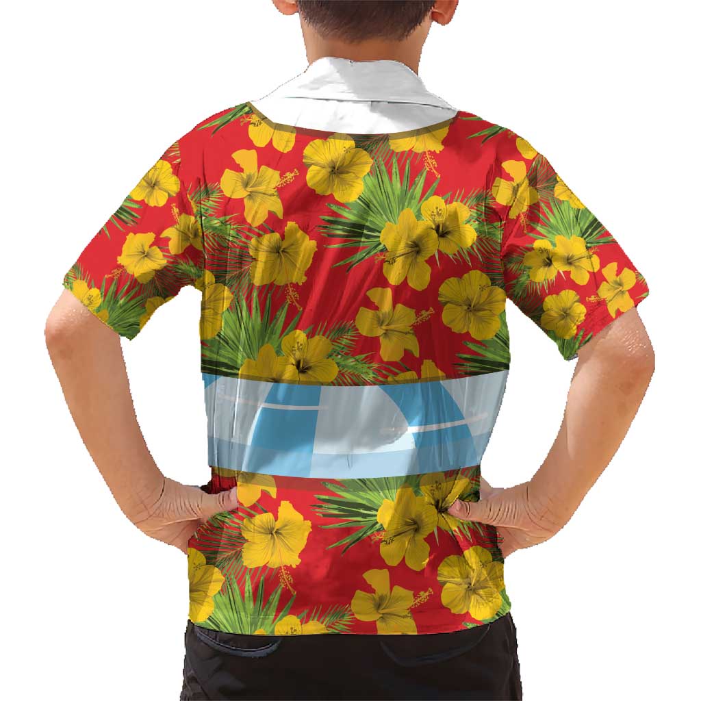 Polynesia Santa Claus Costume Kid Hawaiian Shirt Tropical Vibe LT05 - Polynesian Pride