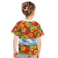 Polynesia Santa Claus Costume Kid T Shirt Tropical Vibe LT05 - Polynesian Pride