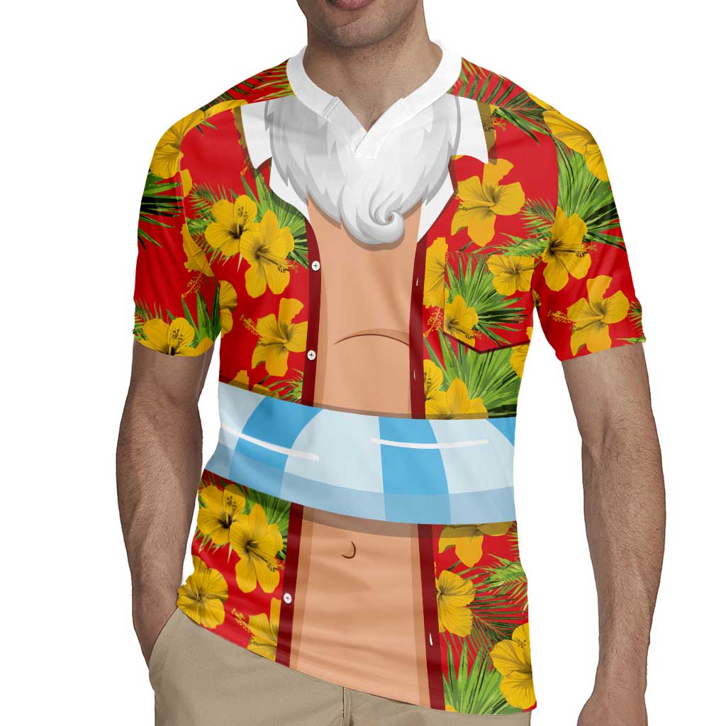 Polynesia Santa Claus Costume Rugby Jersey Tropical Vibe LT05 - Polynesian Pride