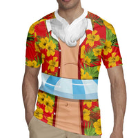 Polynesia Santa Claus Costume Rugby Jersey Tropical Vibe LT05 - Polynesian Pride