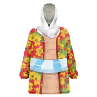 Polynesia Santa Claus Costume Wearable Blanket Hoodie Tropical Vibe LT05 One Size Red - Polynesian Pride
