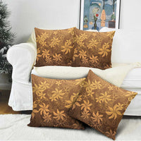 Tiare Tahiti Pillow Cover Brown Polynesia Motifs LT05 - Polynesian Pride