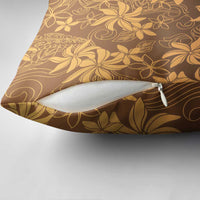 Tiare Tahiti Pillow Cover Brown Polynesia Motifs LT05 - Polynesian Pride