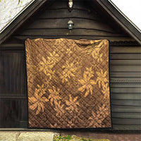 Tiare Tahiti Quilt Brown Polynesia Motifs LT05 - Polynesian Pride