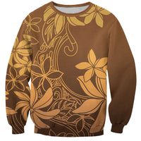 Tiare Tahiti Sweatshirt Brown Polynesia Motifs LT05 Unisex Brown - Polynesian Pride