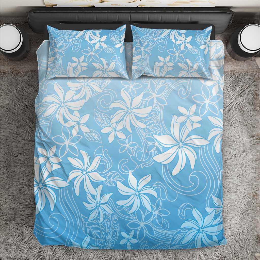 Tiare Tahiti Bedding Set Blue Polynesia Motifs LT05 Blue - Polynesian Pride