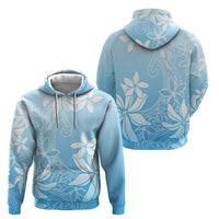 Tiare Tahiti Hoodie Blue Polynesia Motifs LT05 - Polynesian Pride