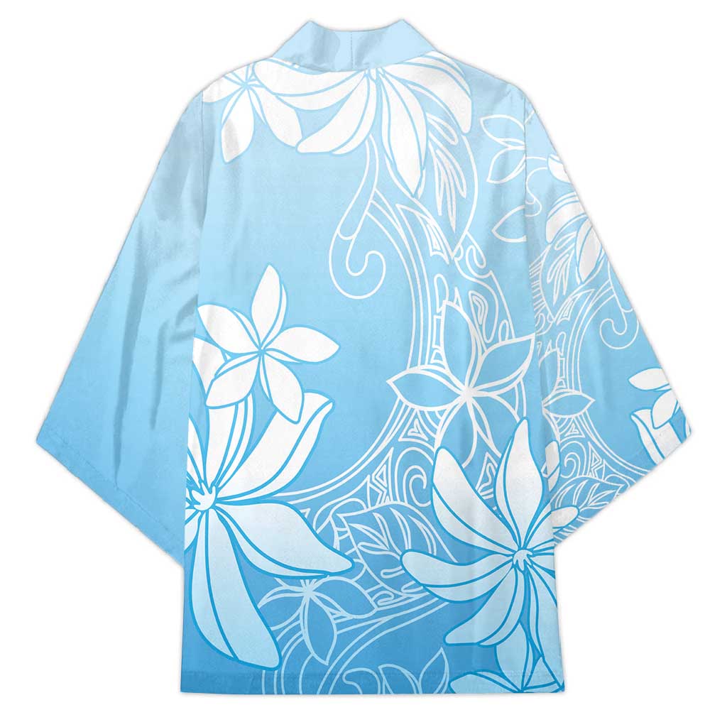 Tiare Tahiti Kimono Blue Polynesia Motifs LT05 - Polynesian Pride