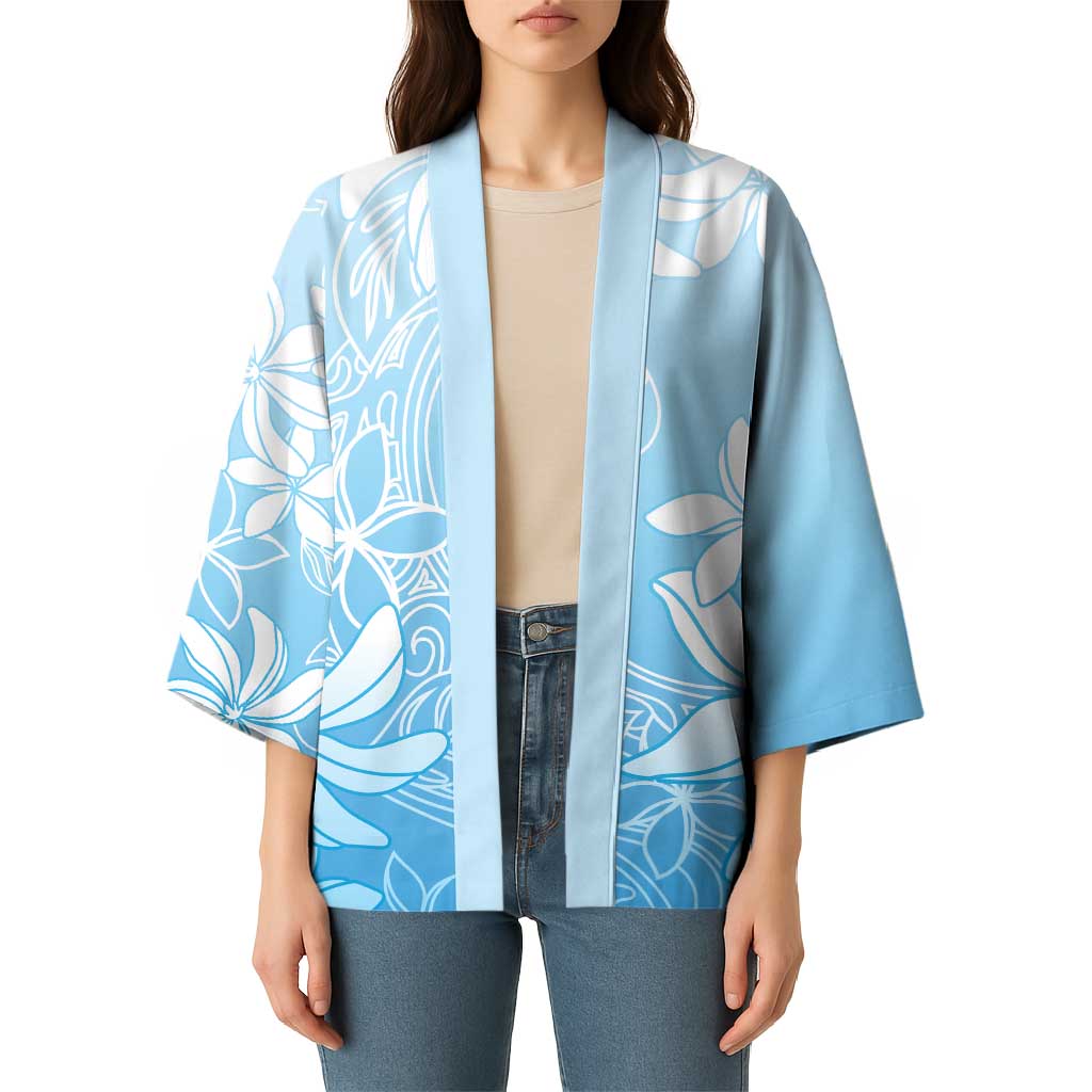 Tiare Tahiti Kimono Blue Polynesia Motifs LT05 - Polynesian Pride