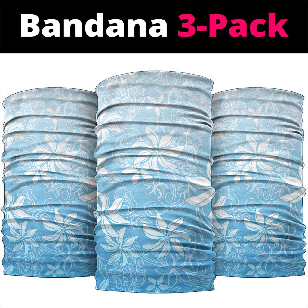 Tiare Tahiti Neck Gaiter Blue Polynesia Motifs LT05 package One Size: 25*50cm Blue - Polynesian Pride