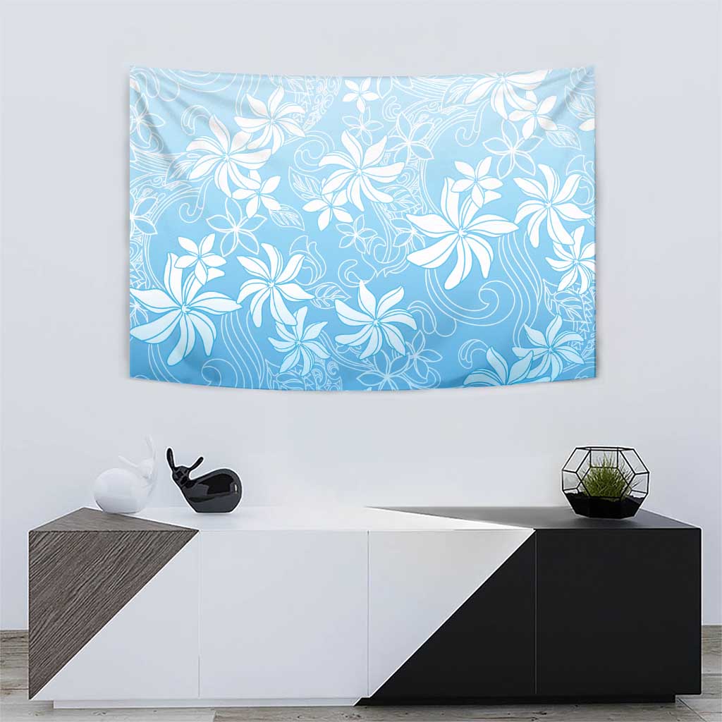 Tiare Tahiti Tapestry Blue Polynesia Motifs LT05 - Polynesian Pride